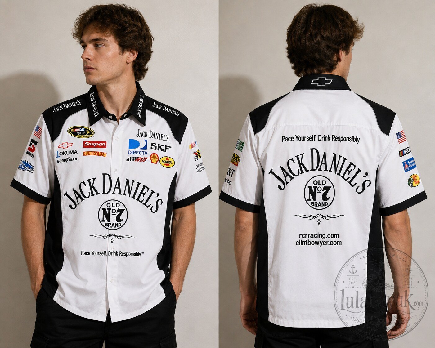 Jack Daniel's Old No.7 White Racing Shirt