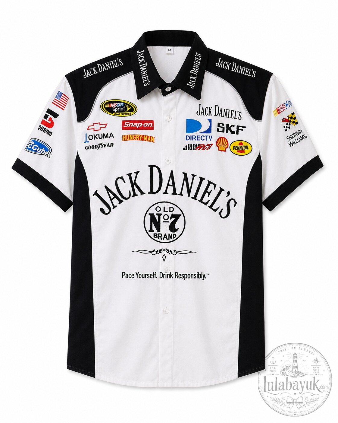 Jack Daniel's Old No.7 White Racing Shirt 4 Jack Daniel