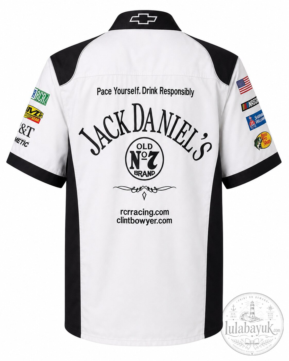Jack Daniel's Old No.7 White Racing Shirt 5 Jack Daniel