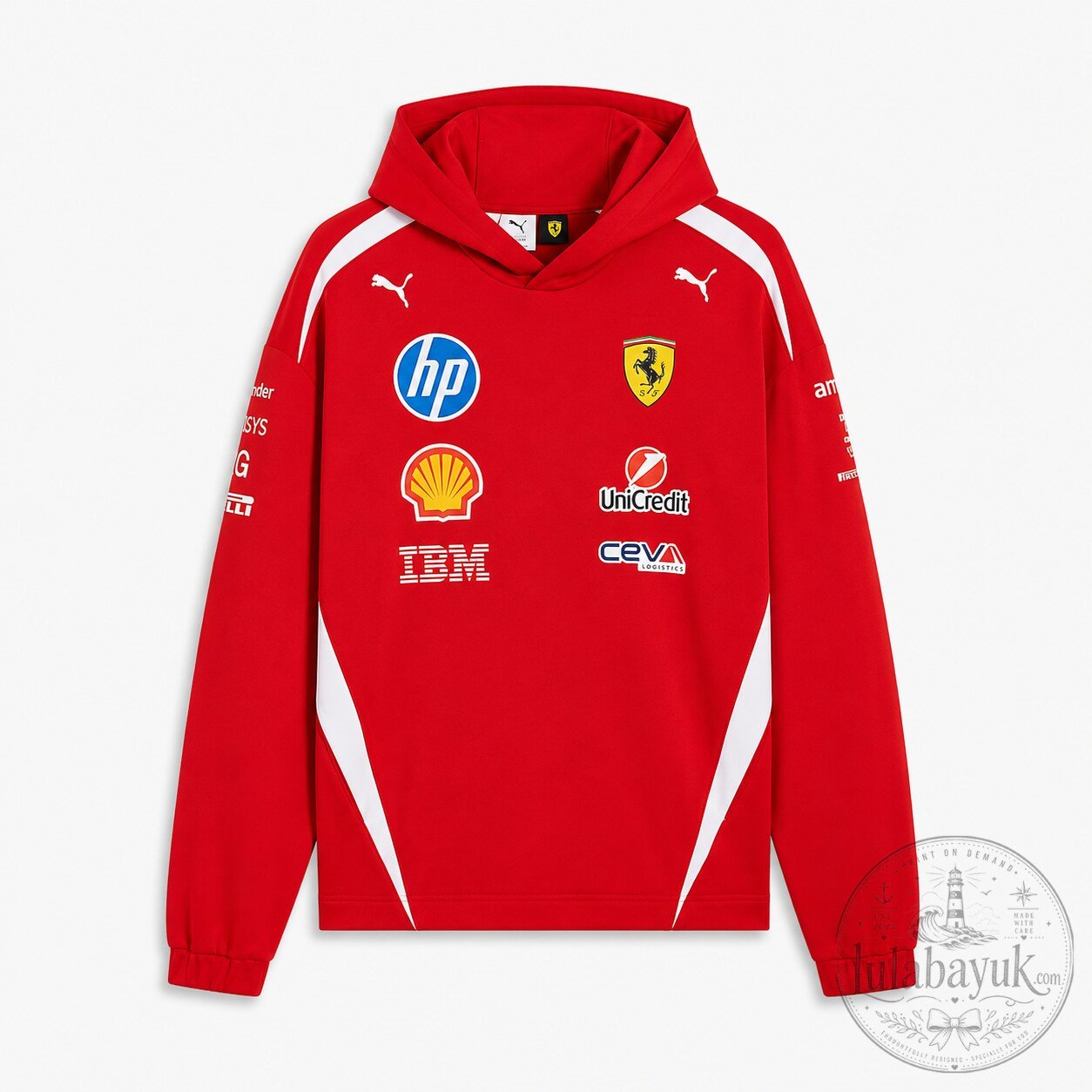 Charles Leclerc Puma Ferrari F1 2025 Red Hoodie 4 Charles Leclerc Puma Ferrari F1 2025 Red Hoodie premium breathable shirt and sports jersey for men and women streetwear style