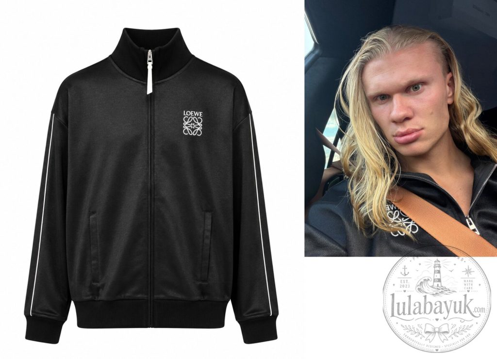 erling-haaland-inspired-loewe-anagram-embroidered-tracksuit-jacket-luxury-side-stripe-zip-up-high-neck-outerwear-featured Erling Haaland Inspired Loewe Anagram Embroidered Tracksuit Jacket Luxury Side Stripe Zip Up High Neck Outerwear