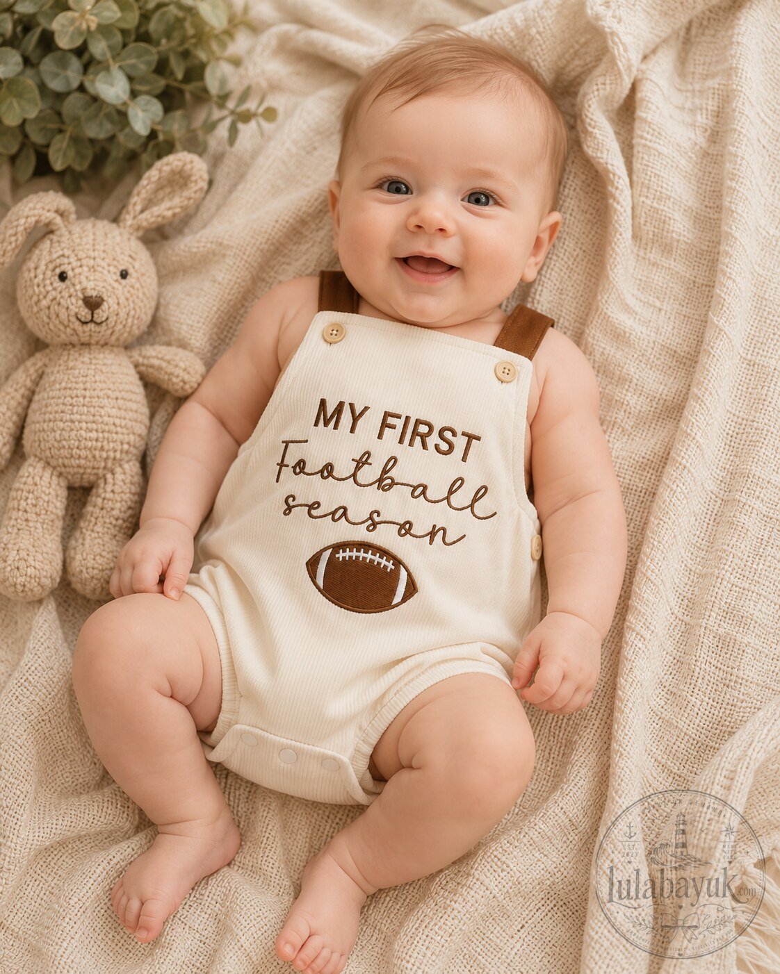 My First Football Season Baby Romper 3 My First Football Season Baby Romper