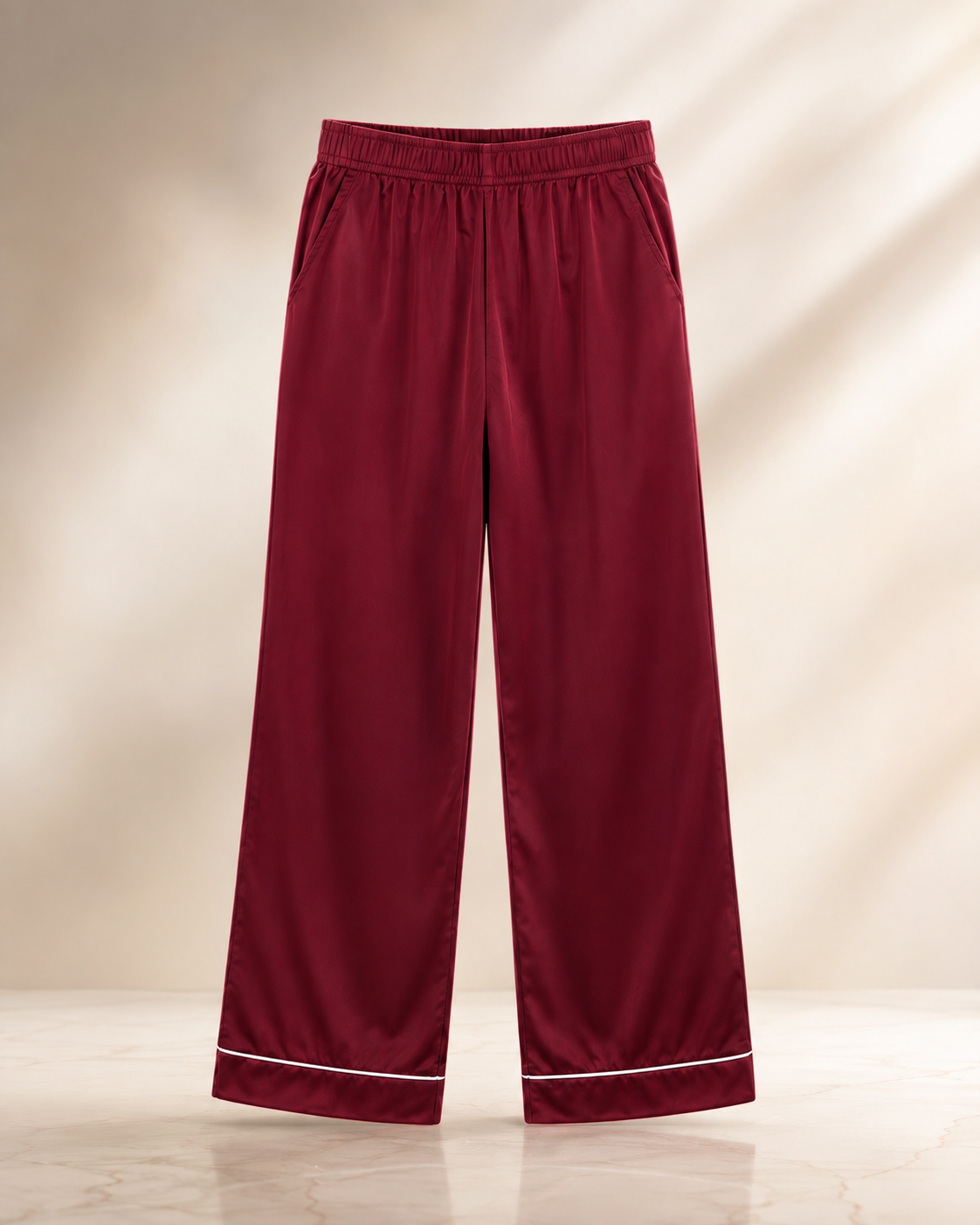 BLACKPINK burgundy wide leg pajama pants BLACKPINK burgundy wide leg pajama pants