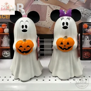 Disney Mickey and Minnie Mouse Ghost Halloween Figurine