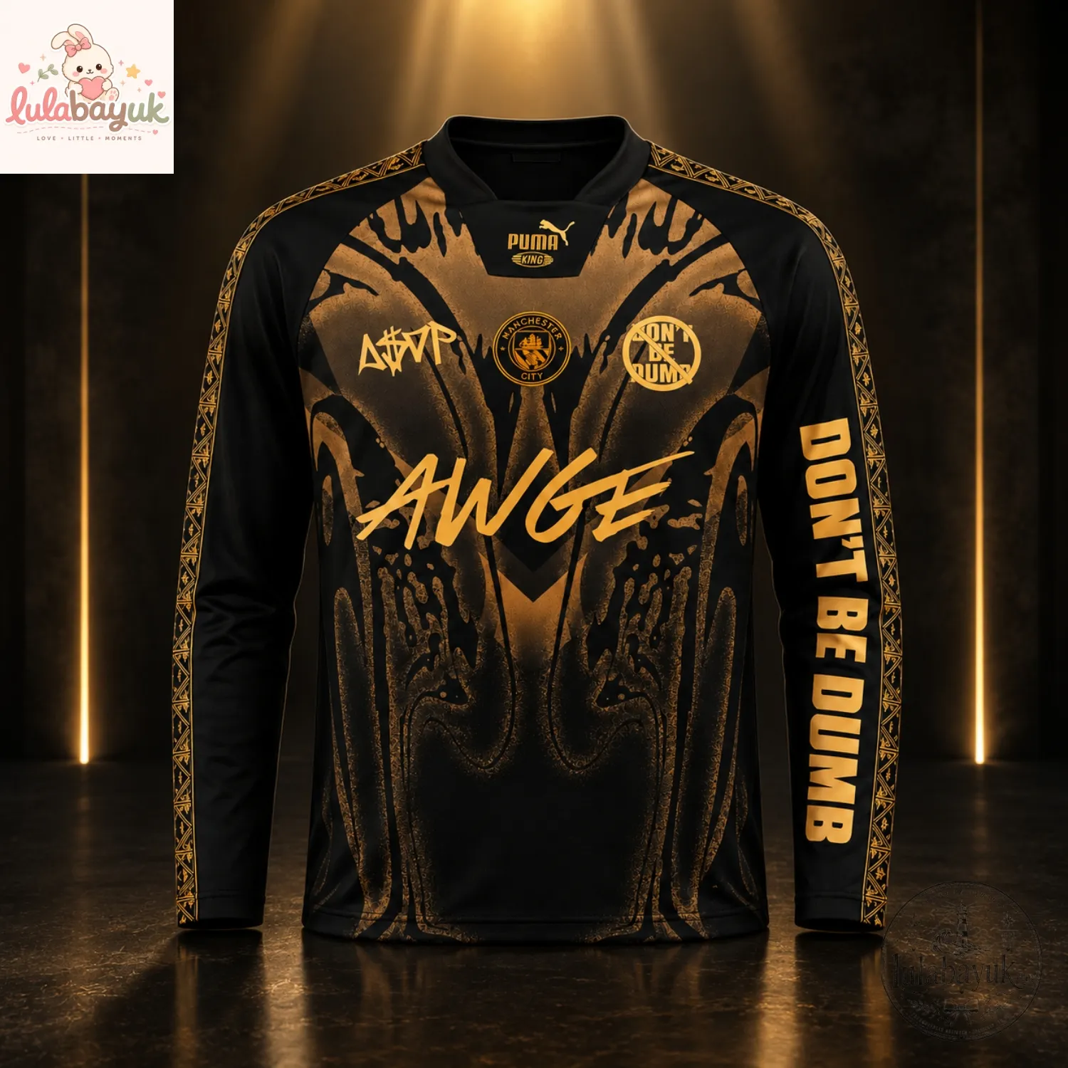 A$AP Rocky AWGE x Manchester City Long Sleeve Jersey front view A$AP Rocky AWGE x Manchester City Long Sleeve Jersey front view