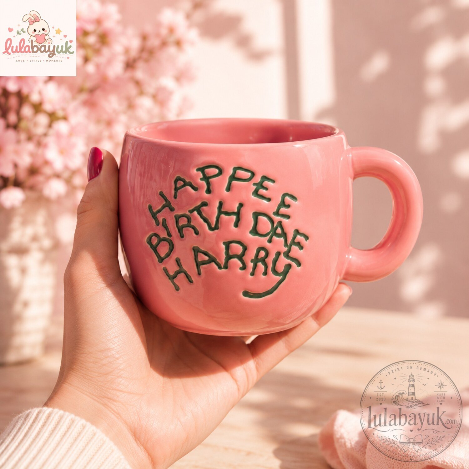 Harry Potter Rubeus Hagrid’s Happee Birthdae Pink Cake 3D Sculpted Ceramic Mug 3 Harry Potter Rubeus Hagrid’s Happee Birthdae Pink Cake 3D Sculpted Ceramic Mug
