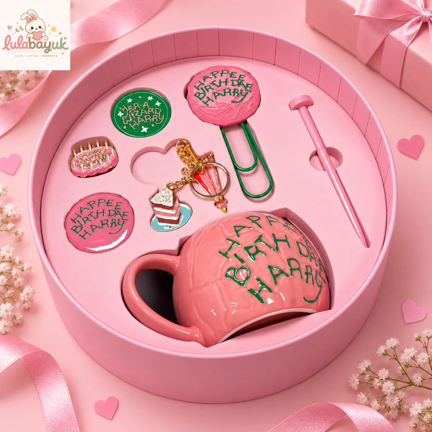 Harry Potter Wizarding Birthday Pink Cake Collector Gift Box Set Harry Potter Wizarding Birthday Pink Cake Collector Gift Box Set – image 2 of 5
