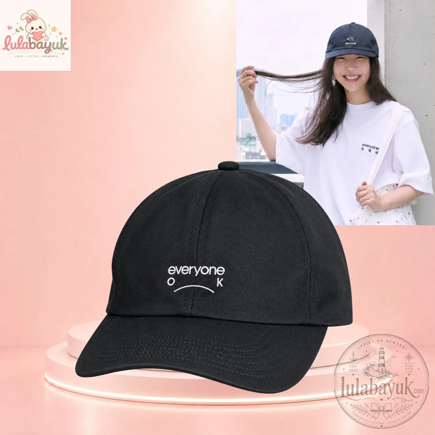Min Hee-jin Everyone OK Baseball Cap