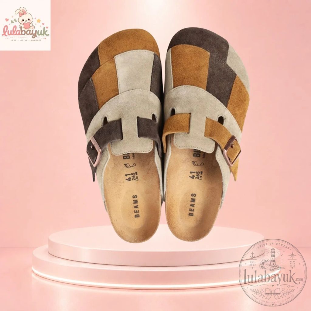 BEAMS x Birkenstock Boston Patchwork Suede Clogs BEAMS x Birkenstock Boston Patchwork Suede Clogs