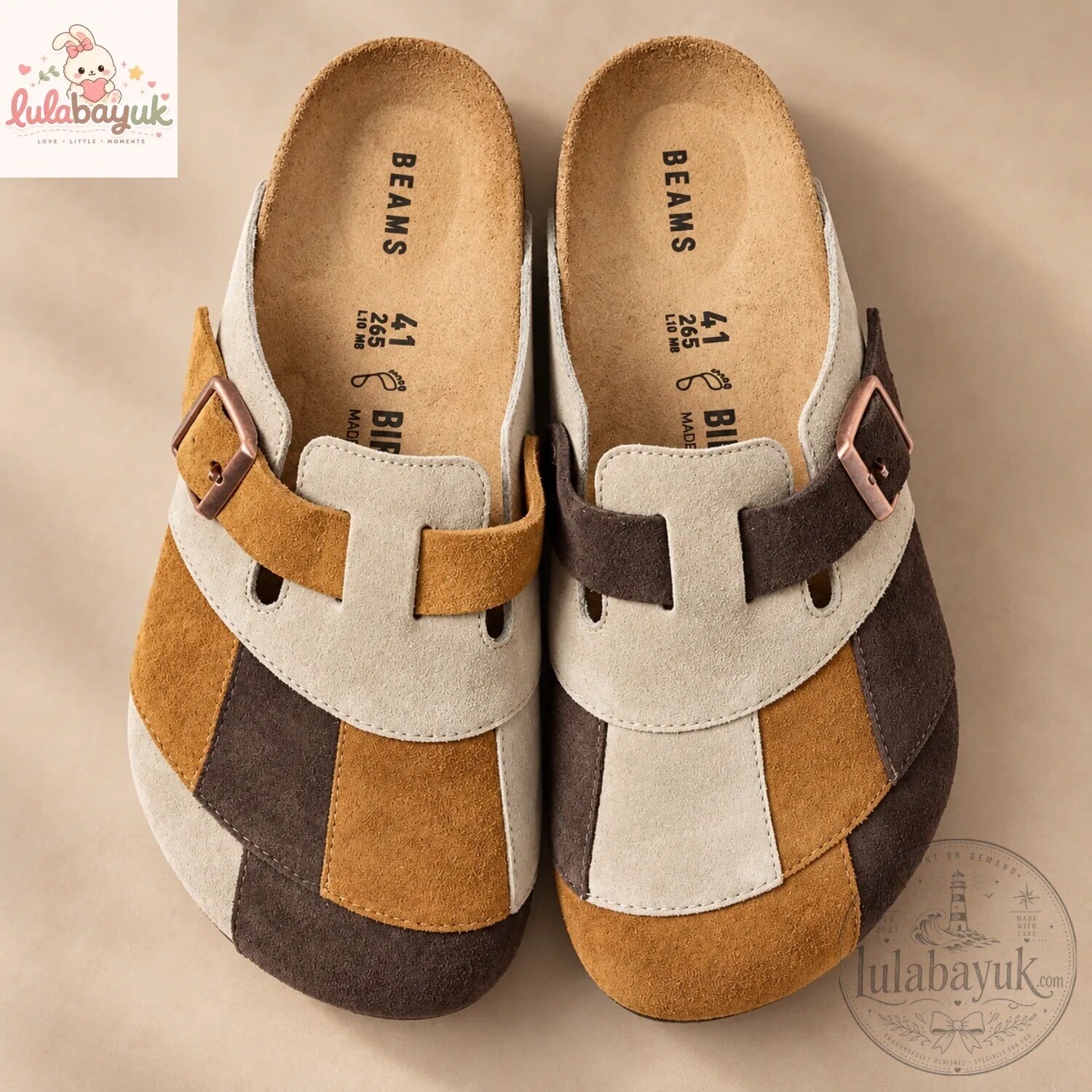 BEAMS x Birkenstock Boston Patchwork Suede Clogs 5 BEAMS x Birkenstock Boston Patchwork Suede Clogs