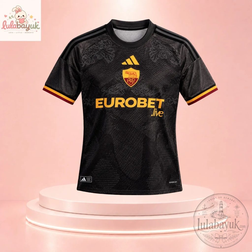 Custom Name AS Roma 202627 Eurobet Live Away Jersey Custom Name AS Roma 202627 Eurobet Live Away Jersey