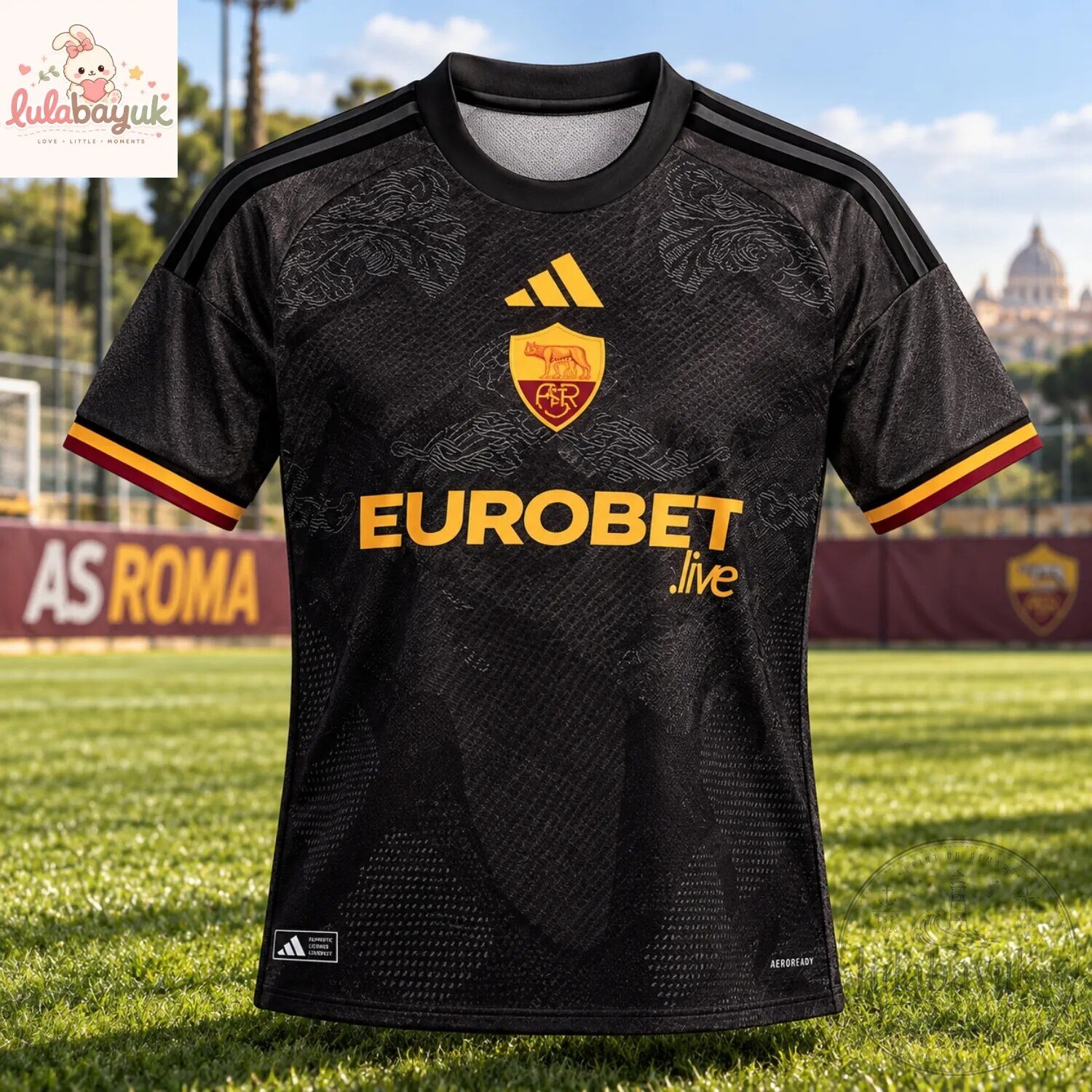 Custom Name AS Roma 202627 Eurobet Live Away Jersey 5 Custom Name AS Roma 202627 Eurobet Live Away Jersey