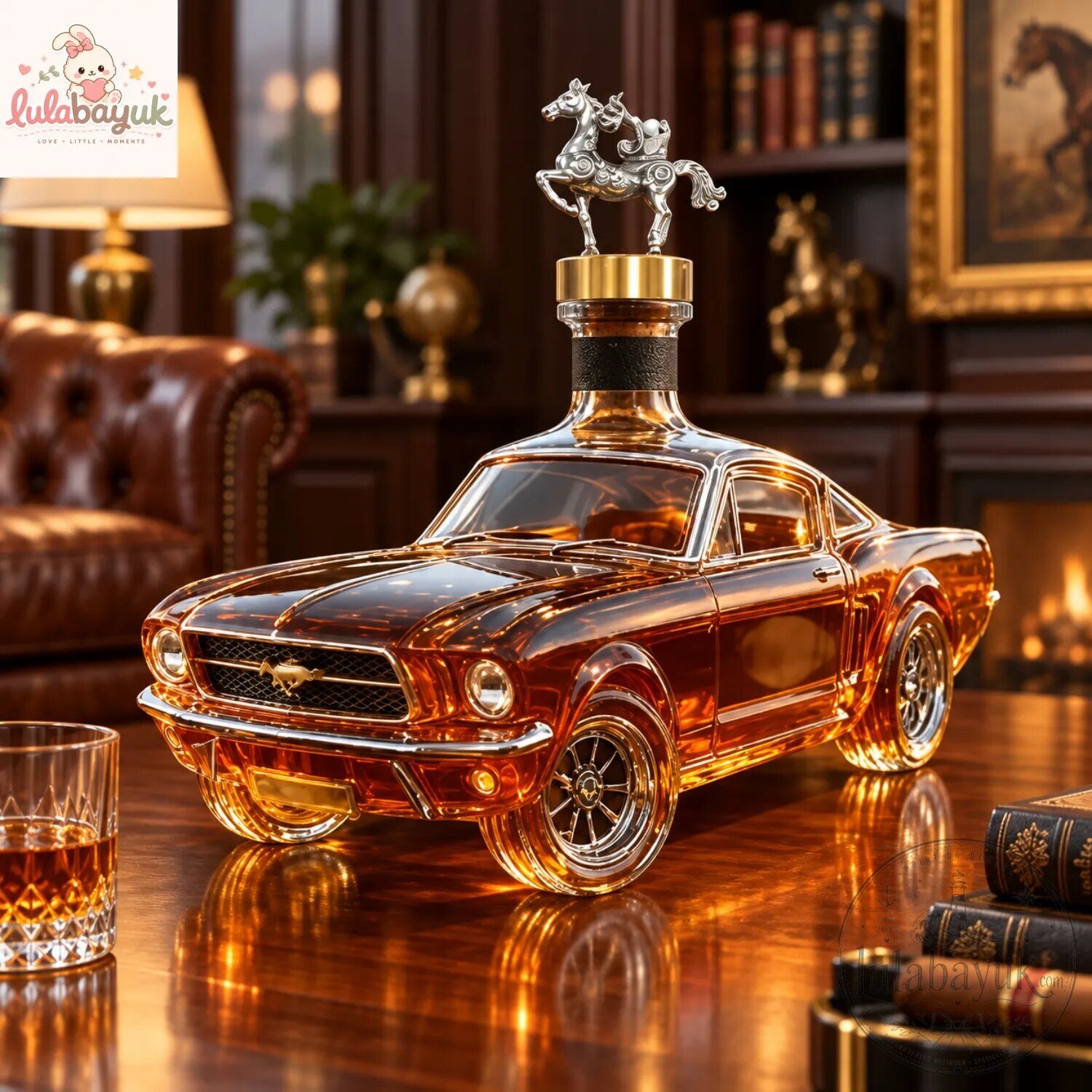 Ford Mustang Classic Car Whiskey Decanter 5 Ford Mustang Classic Car Whiskey Decanter
