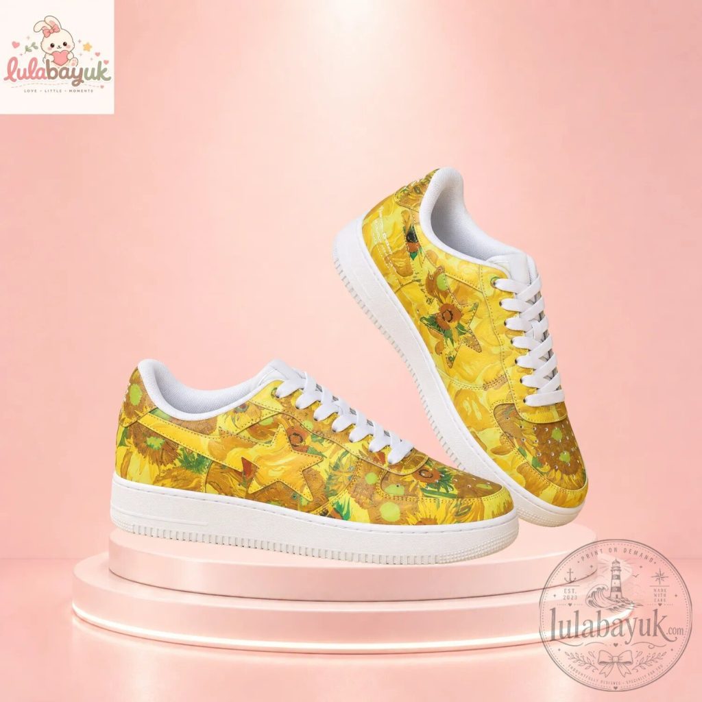 Vincent Van Gogh Sunflowers Custom Sneakers Vincent Van Gogh Sunflowers Custom Sneakers