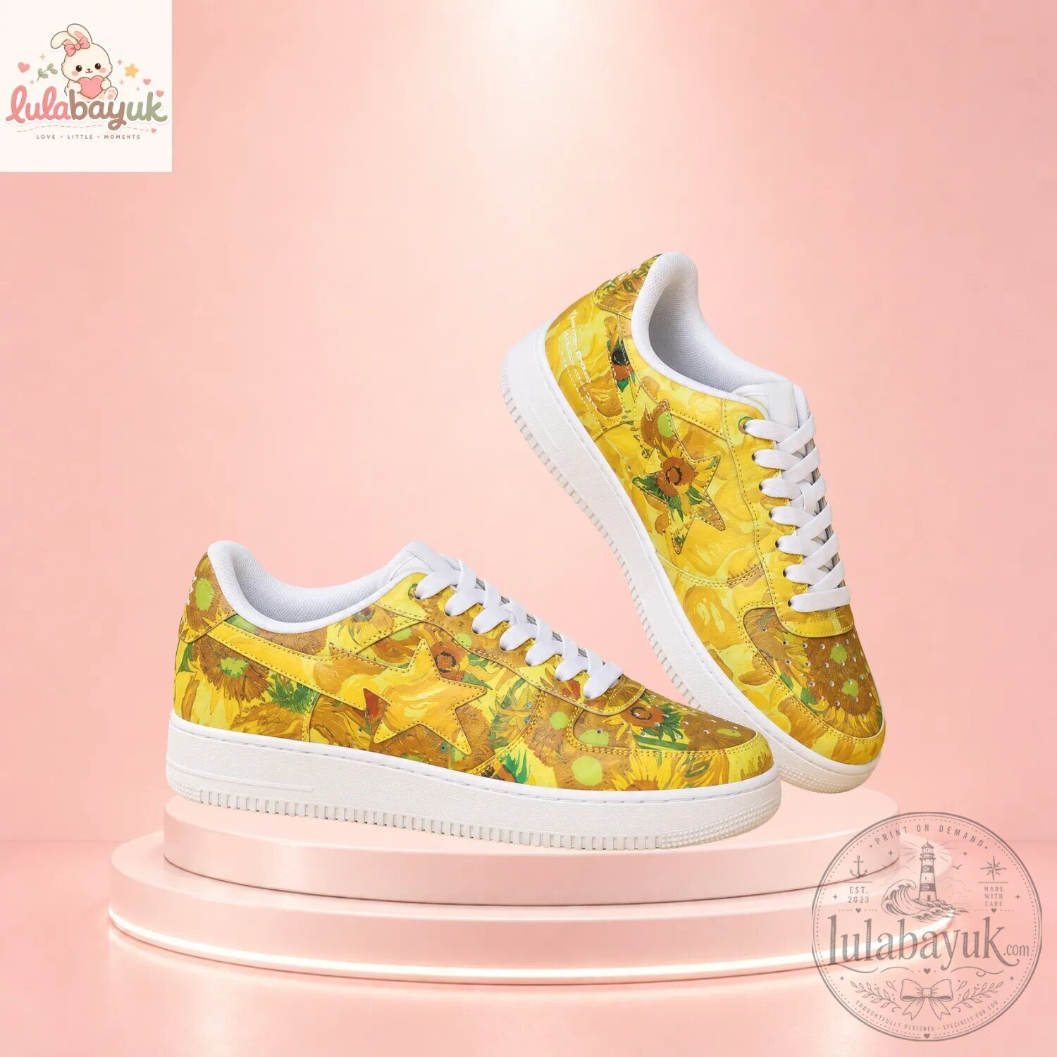 Vincent Van Gogh Sunflowers Custom Sneakers