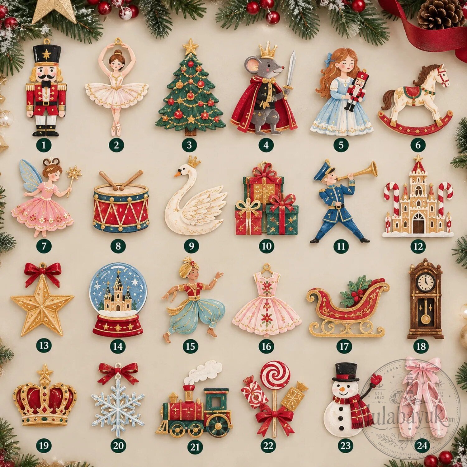 The Nutcracker Ballet 24 Days Christmas Advent Calendar Countdown Gift Box 3 The Nutcracker Ballet 24 Days Christmas Advent Calendar Countdown Gift Box