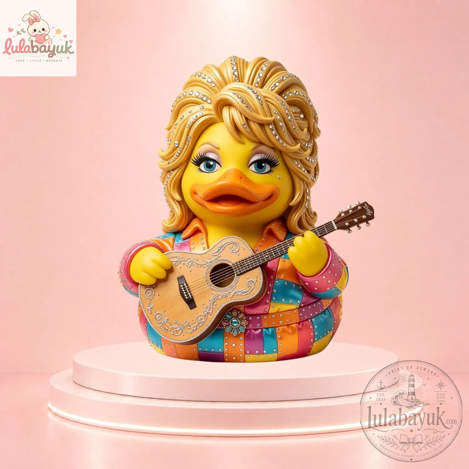 Dolly Parton Western Country Music Star Rubber Duck Toy
