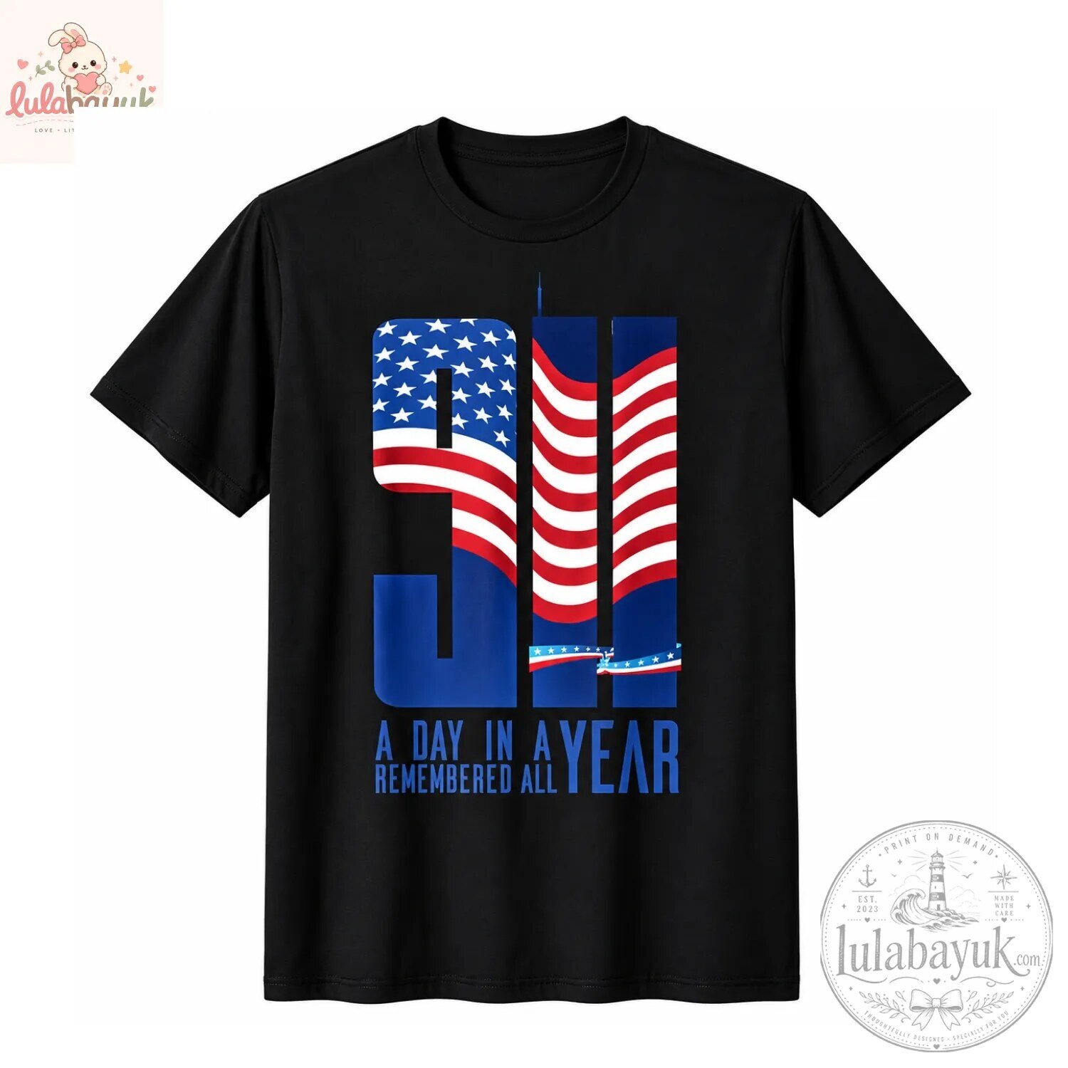 911 Never Forget Memorial T-Shirt 4 911 Never Forget Memorial T-Shirt