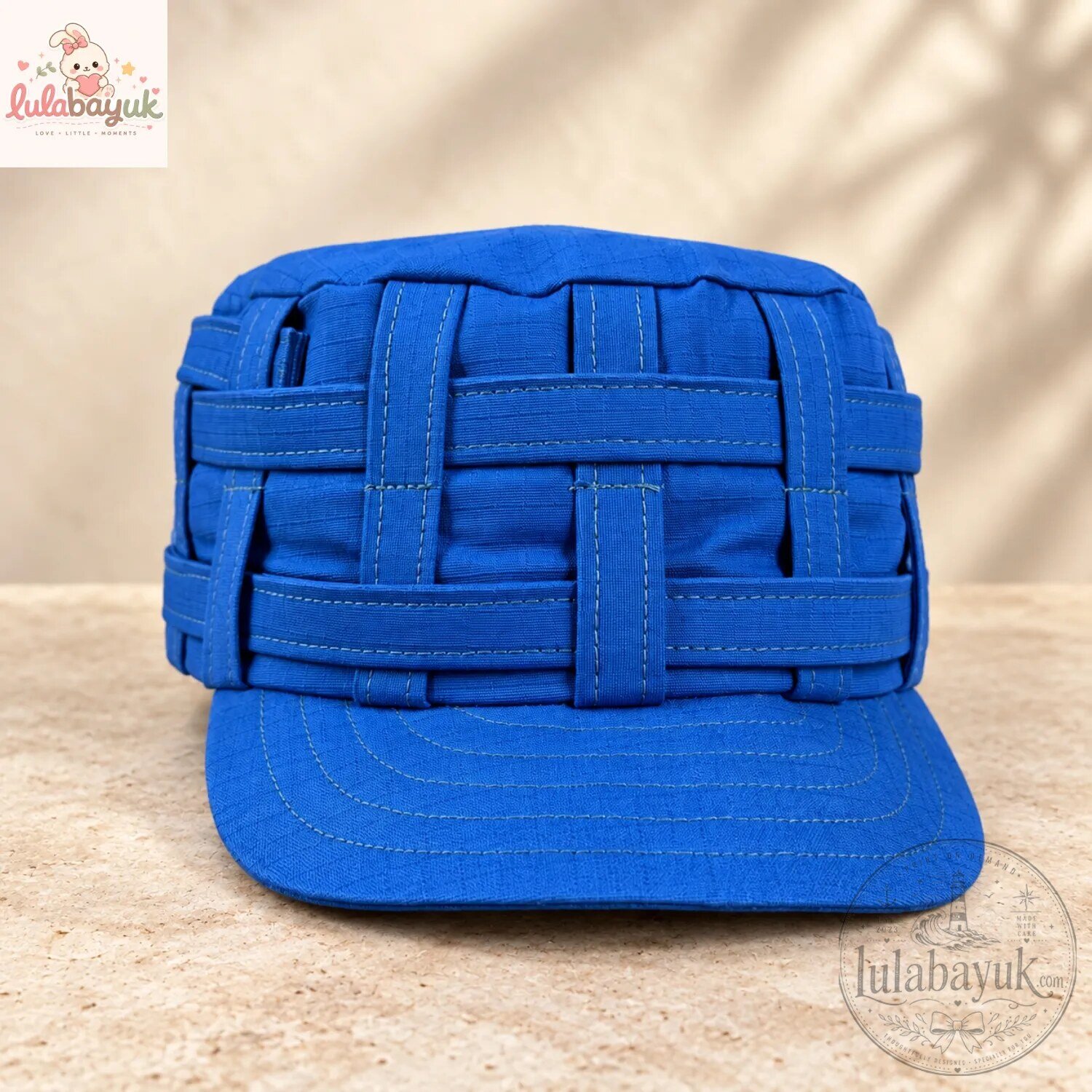 Woven Strap Flat Top Military Cadet Hat 5 Woven Strap Flat Top Military Cadet Hat